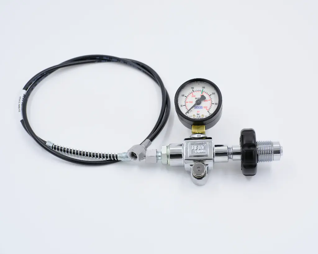 Vulset met manometer 100cm