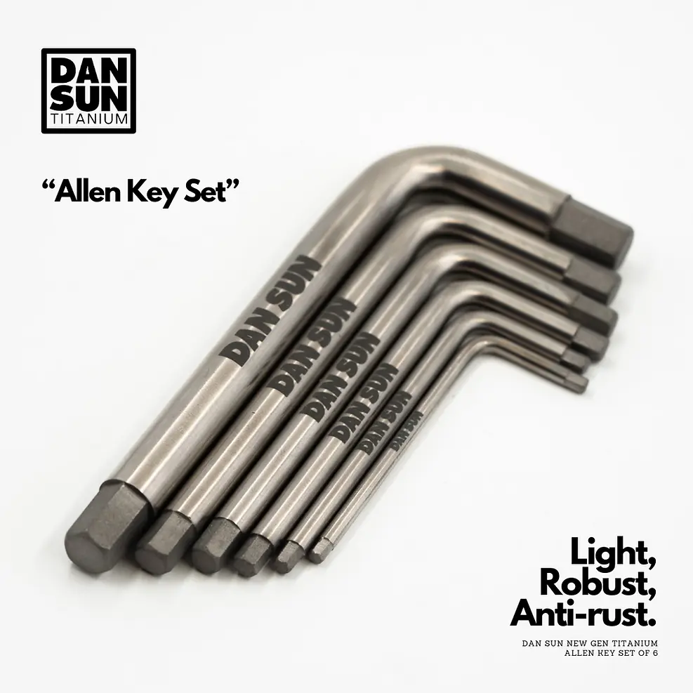 Titanium Allen Key set - 6 pcs.