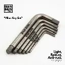 Titanium inbussleutelset metrisch 6 st.