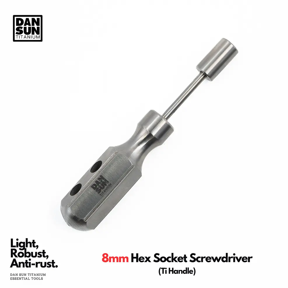 Titanium 8mm Hex Socket Screwdriver