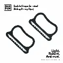 Saddle-shaped Serrated Sliding D-ring (2pc)