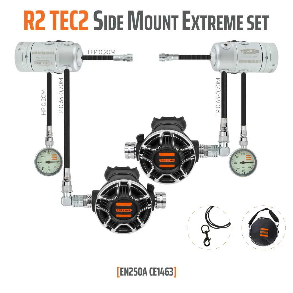 Automatenset R2 TEC2 Sidemount Extreme
