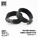 Batterij klemband van titanium 1 st.